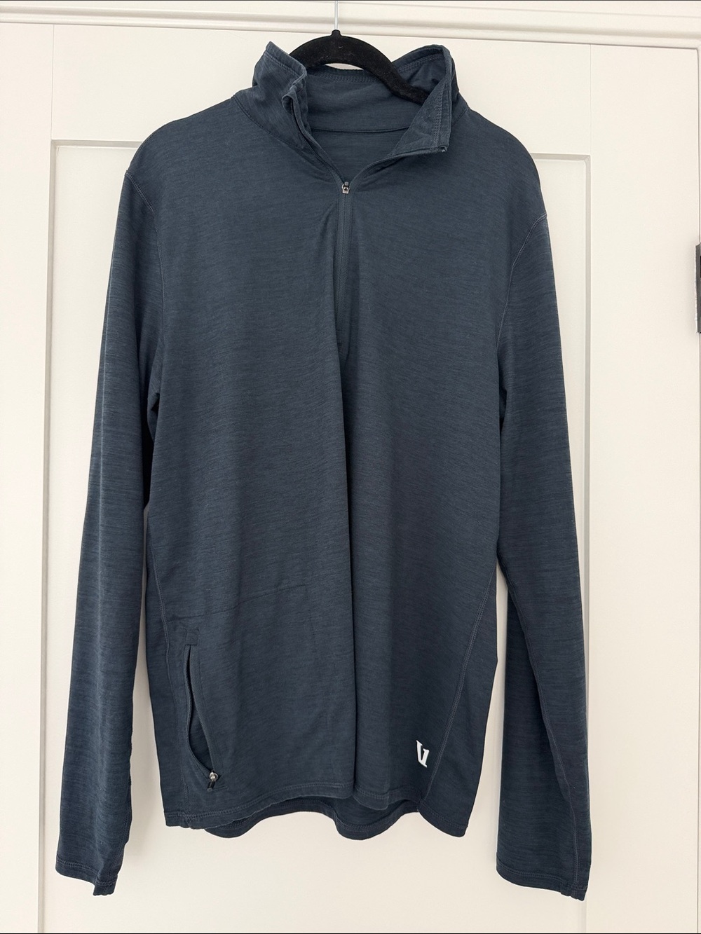 VUORI Size M Men's Lightweight Quarter-Zip  – Ocean Blue